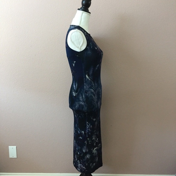 Fuzzi Hummingbird Print Tulle Cocktail Dress - NWT - Picture 6 of 8